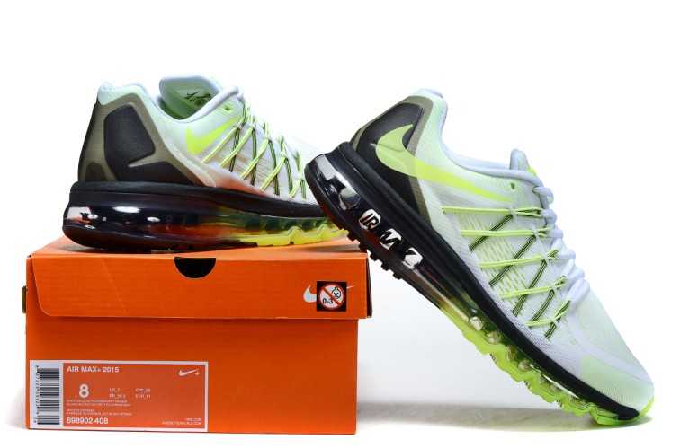 Nike Air Max 2015 bateau authentique chute le dernier basket blanc noir vert pas cher1